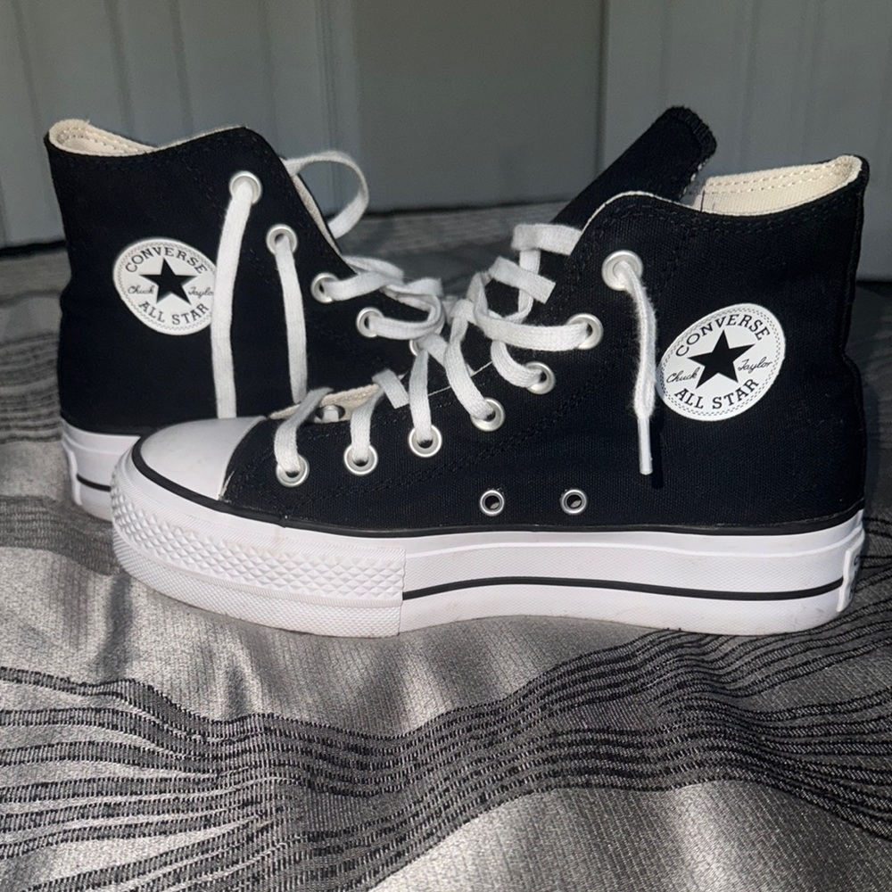 Converse Black and White High-Top Sneakers